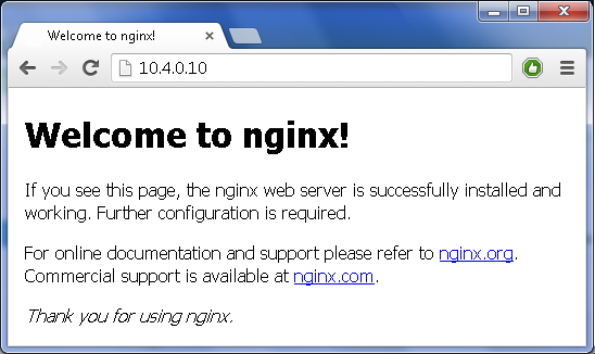 nginx-start-page