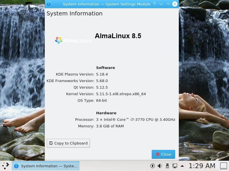 Как установить KDE Plasma в AlmaLinux 8.5